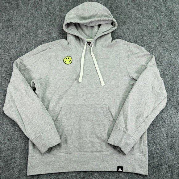 American Giant Other - American Giant Hoodie Mens Large Grey Classic Pullover Smiley Face Patch USA